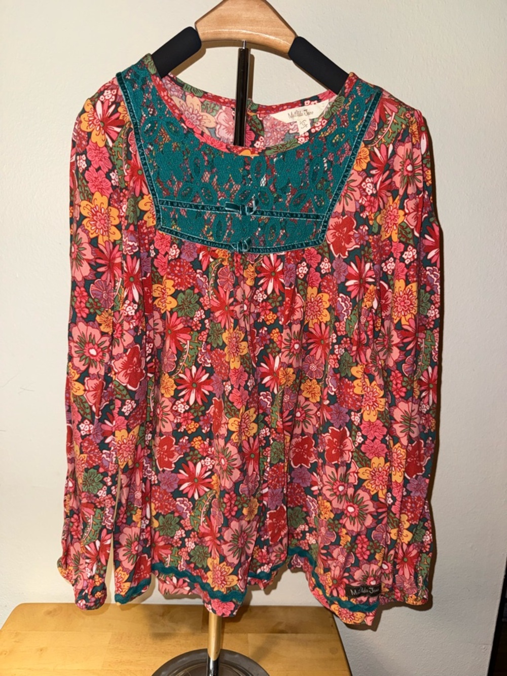 Matilda Jane Floral Tunic in Teal & Pink
